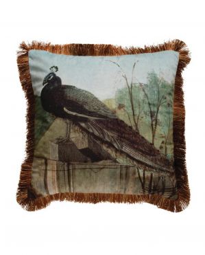 18" peacock pillow