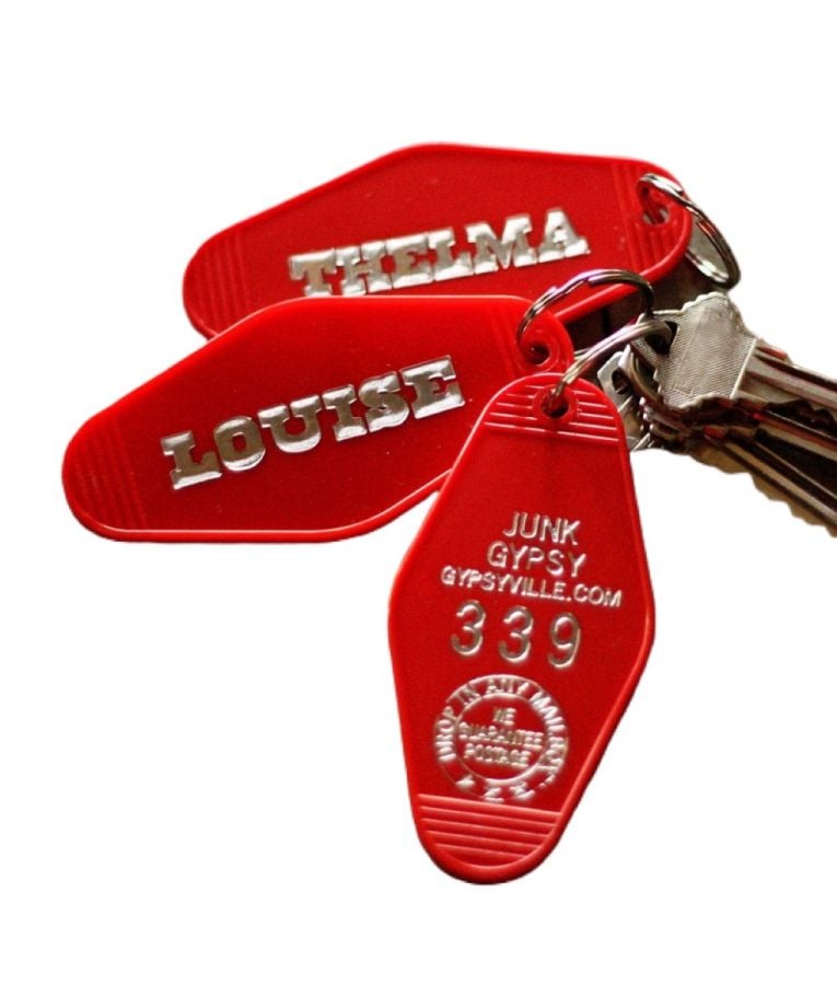 Thelma and Louise Friendship Keychain Set Thelma to My 